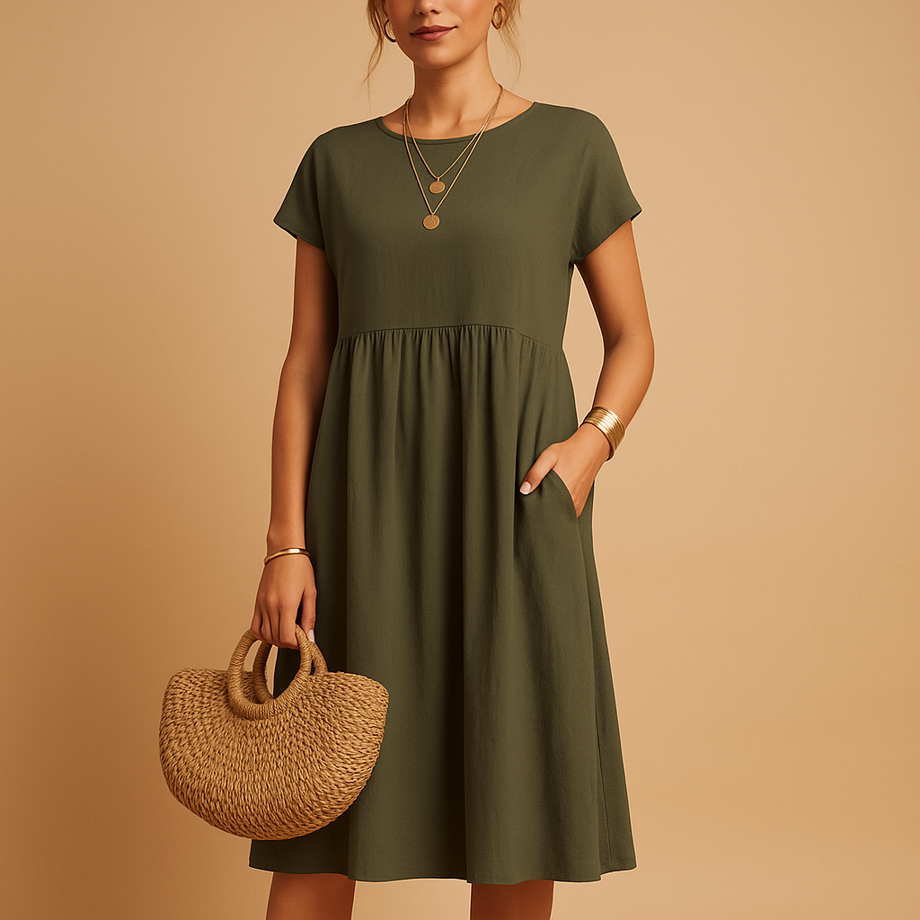Women’s light summer dress with elegant silhouette and breathable fabric, perfect for spring, summer, and casual or chic occasions.