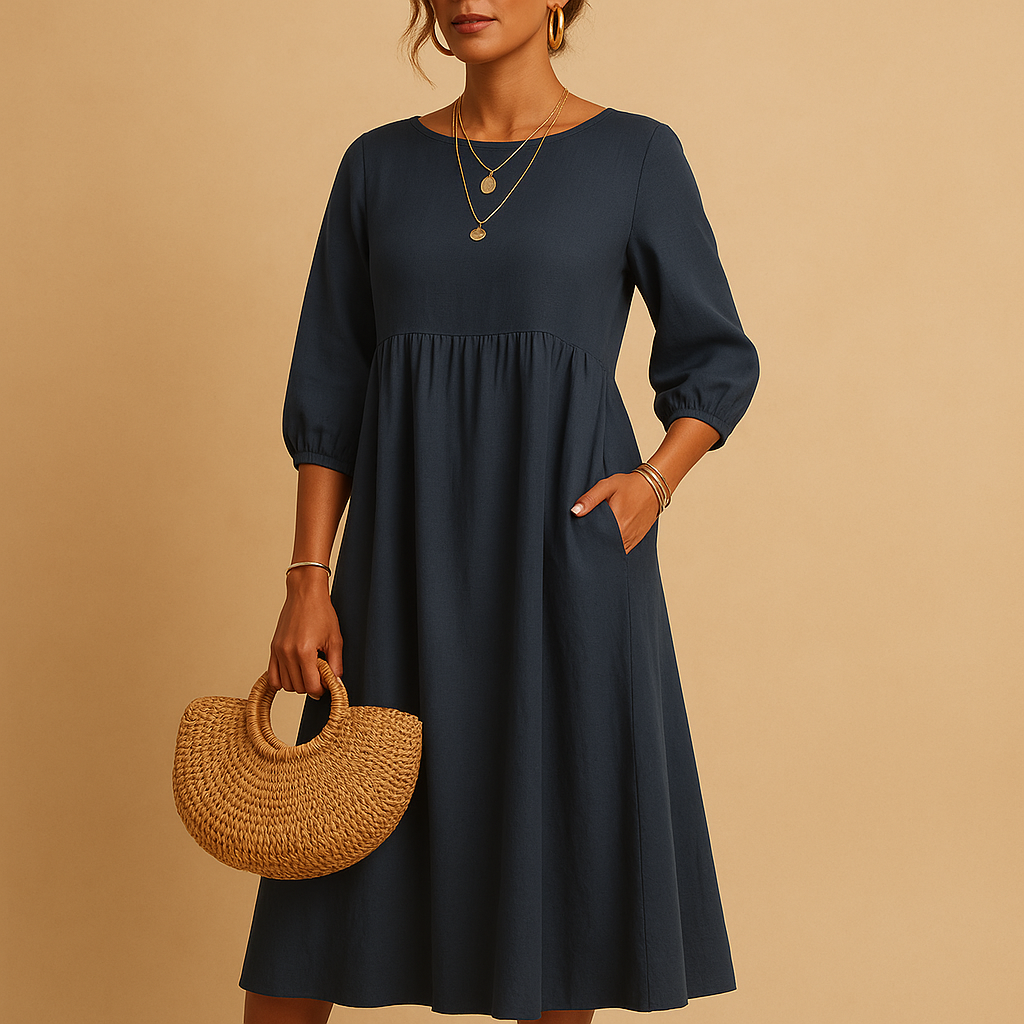 Women’s light summer dress with elegant silhouette and breathable fabric, perfect for spring, summer, and casual or chic occasions.