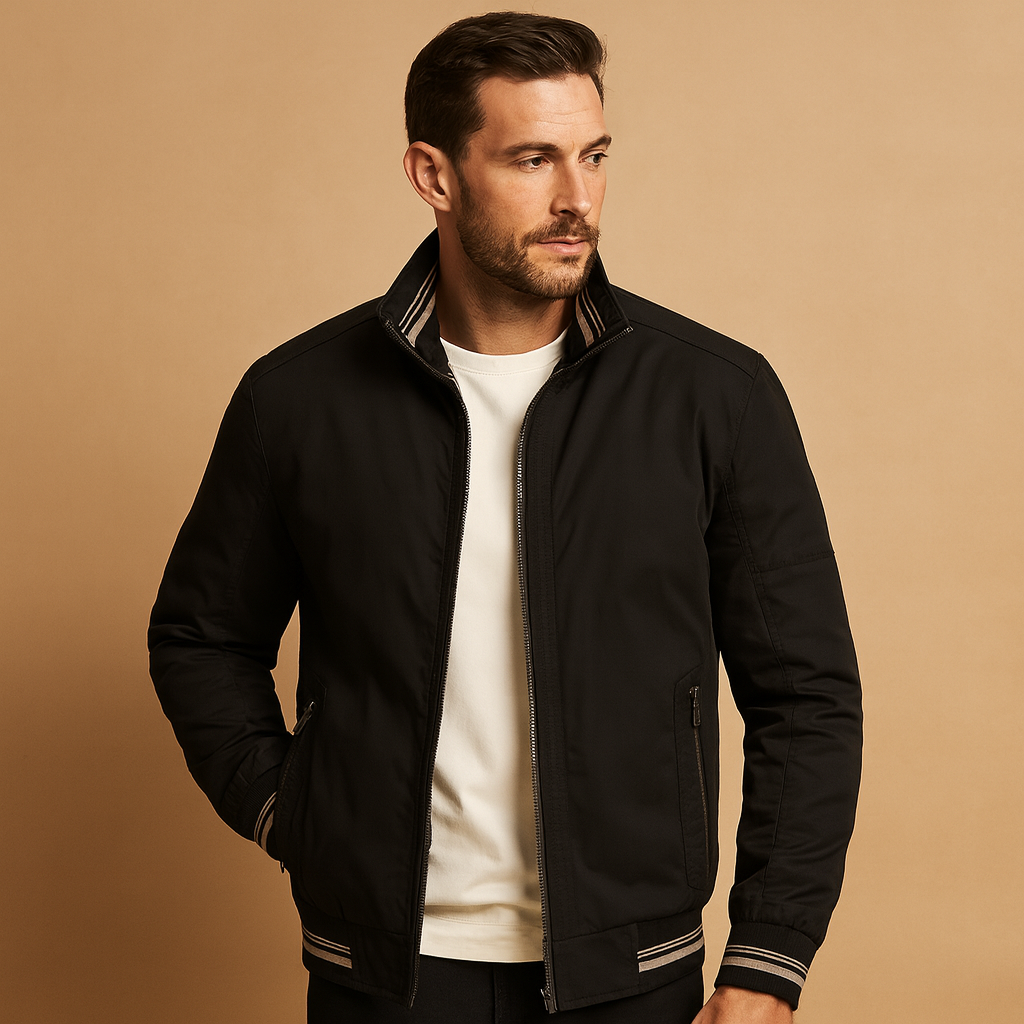 Men’s lightweight summer jacket with modern design, breathable fabric, adjustable fit, and functional pockets. Ideal for spring and summer wear.