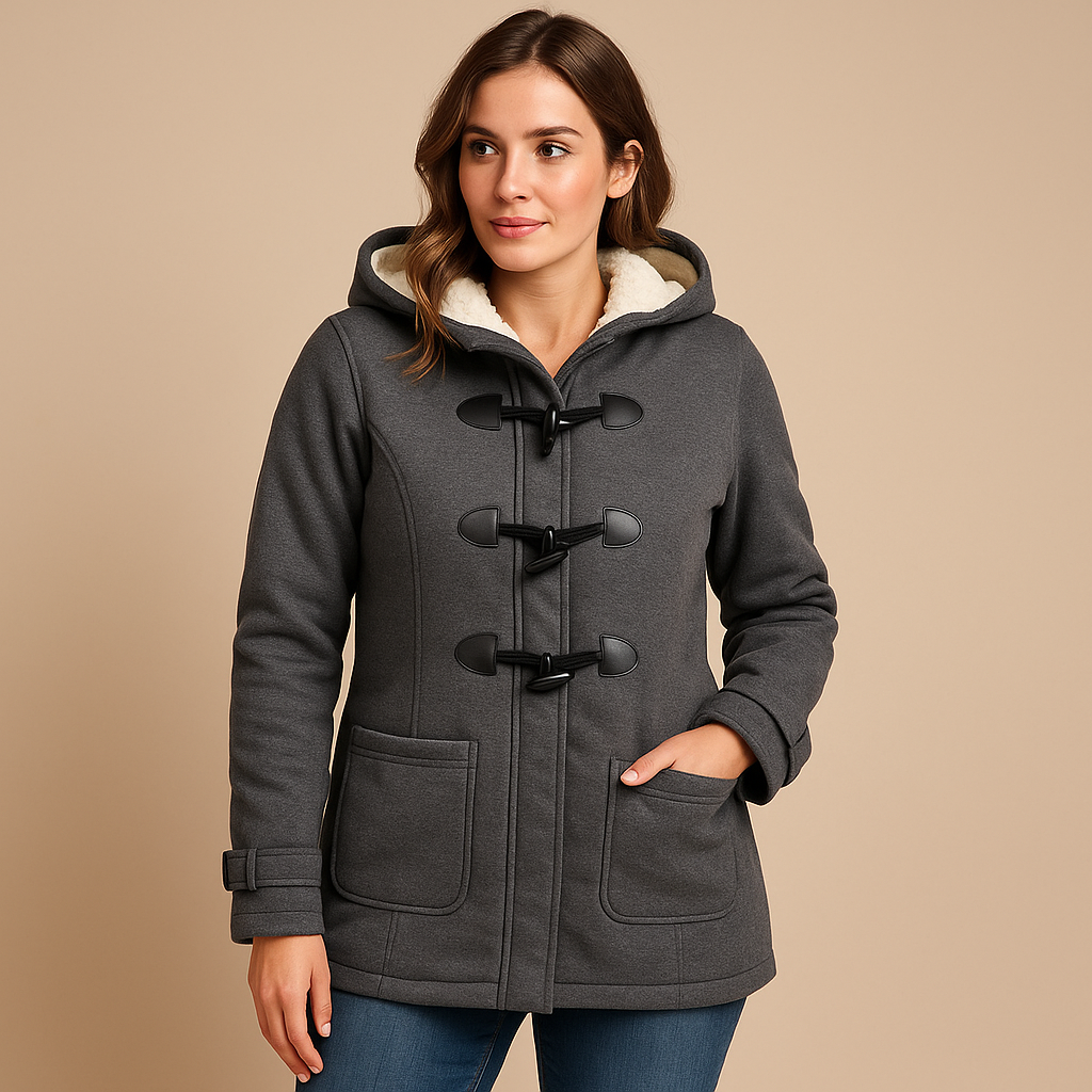 Long hooded winter coat for women featuring a modern fit, wind-resistant design, and elegant silhouette—ideal for cold-weather protection and style.
