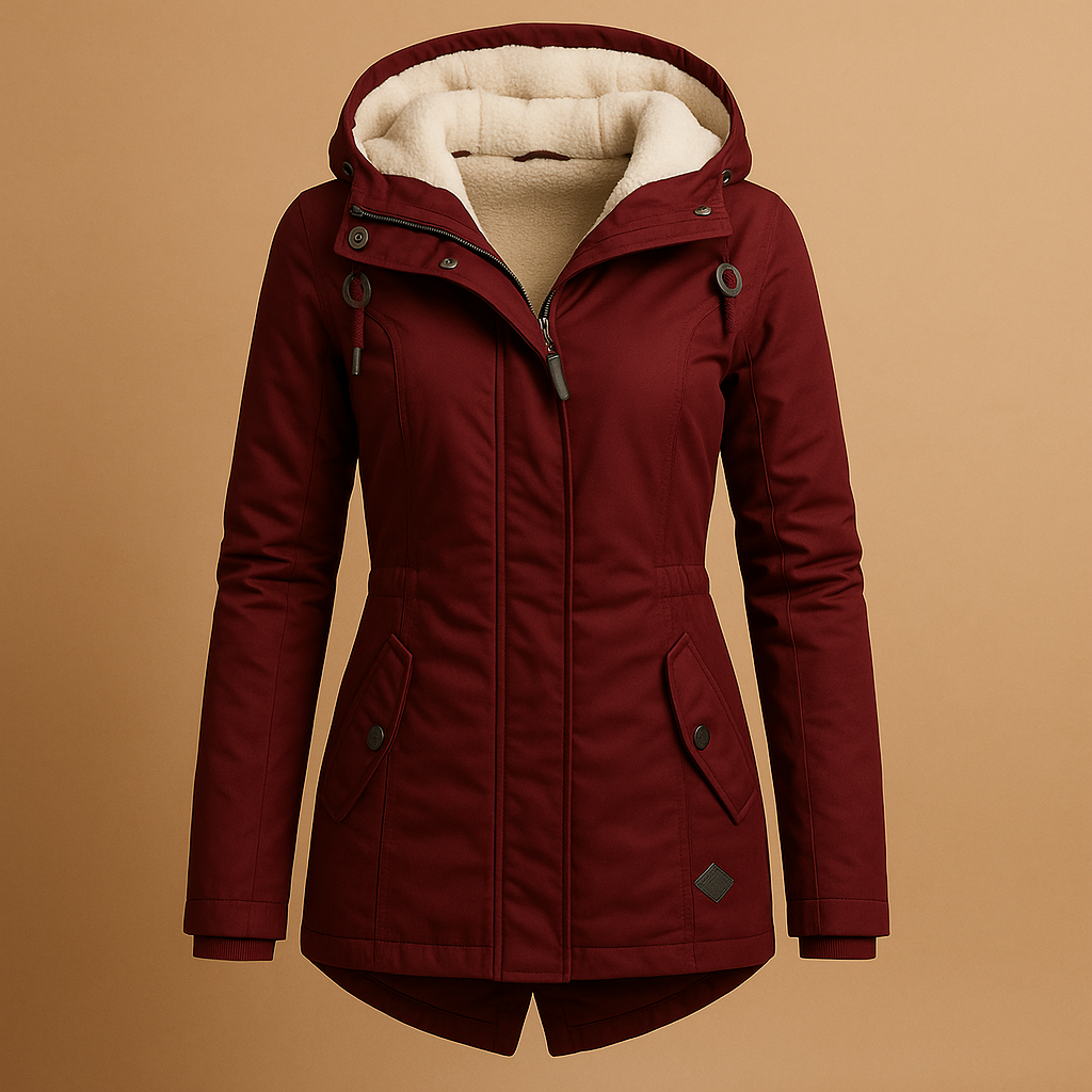 Long winter coat for women with premium insulation, elegant design, and full-length fit for warmth and style on cold days.