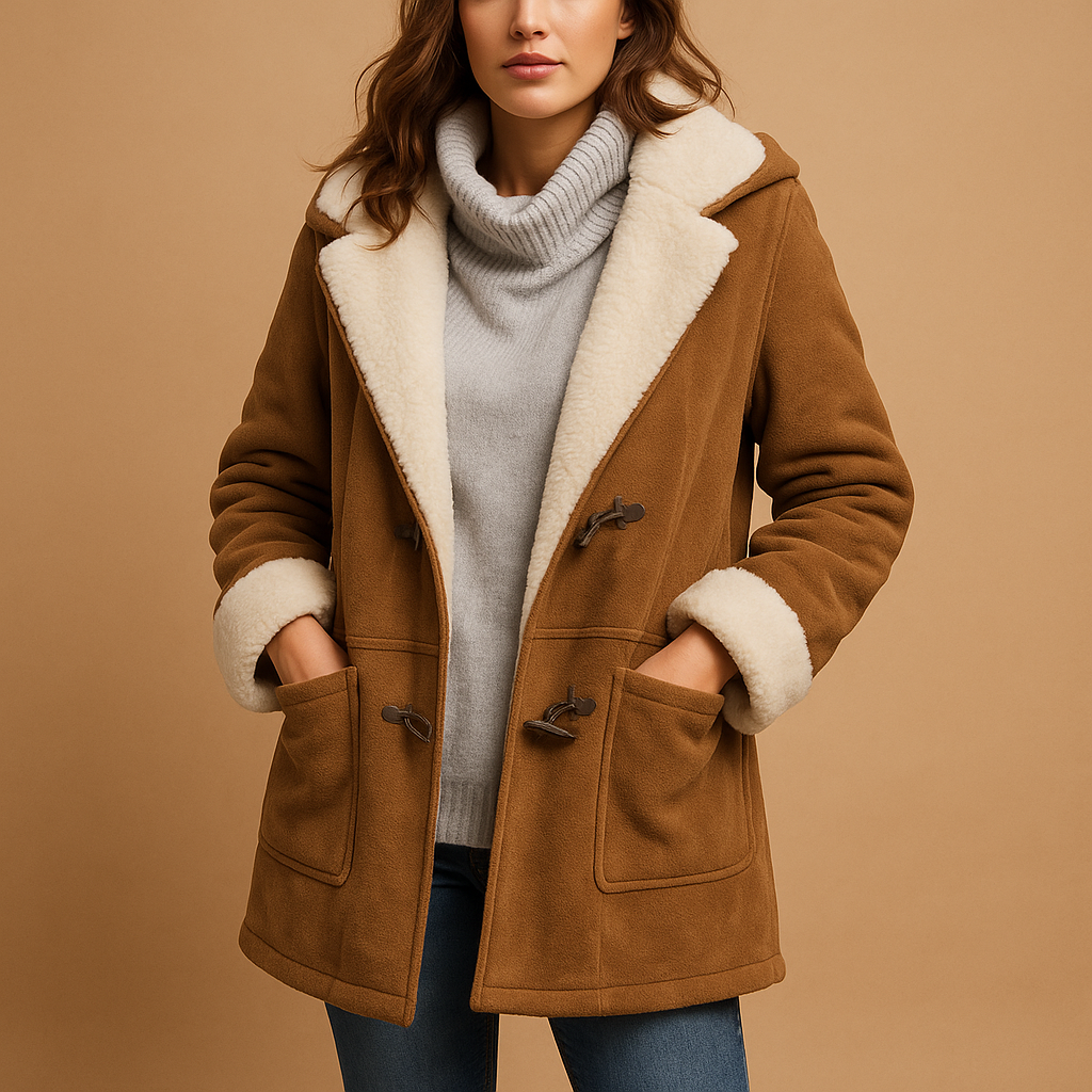 Long winter coat with hood for women, soft insulating fabric, modern fit, and trendy colors for casual and formal winter outfits.
