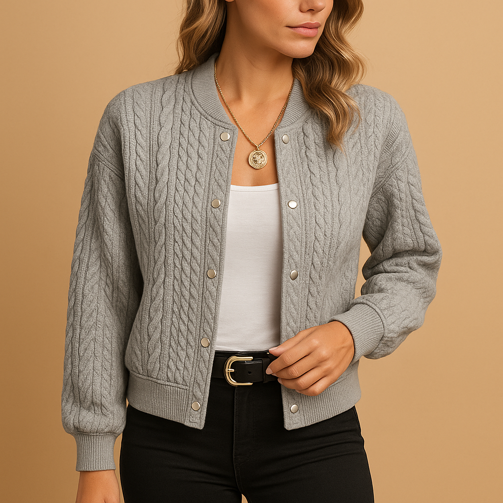 Women’s open-front cardigan with sleek modern cut, flattering fit, and soft fabric. Perfect for work, brunch, or casual evening outings.
