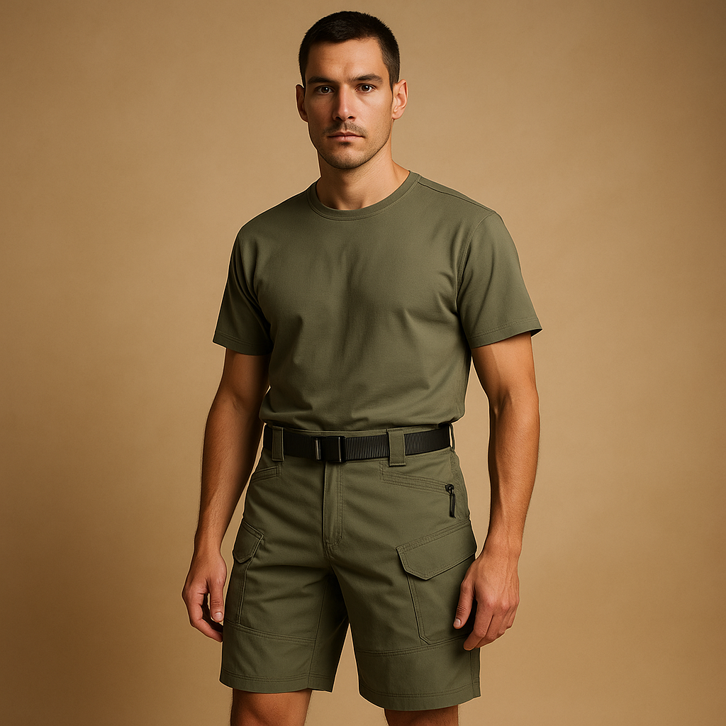 Men’s outdoor cargo pants with quick-dry fabric, durable design, and multiple pockets, perfect for hiking, camping, fishing, and daily wear.