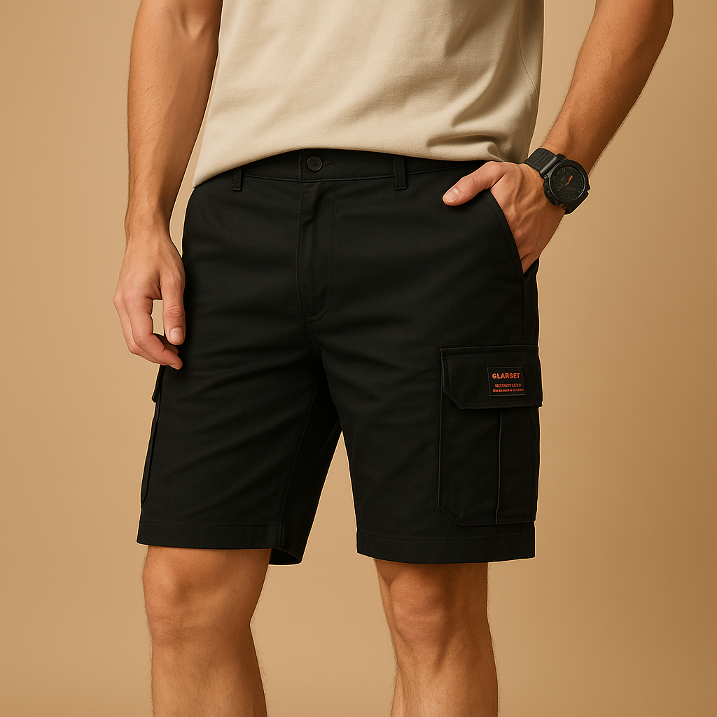 Men’s quick-dry cargo shorts with breathable fabric, multiple pockets, and comfortable fit, perfect for hiking, camping, or daily adventures.
