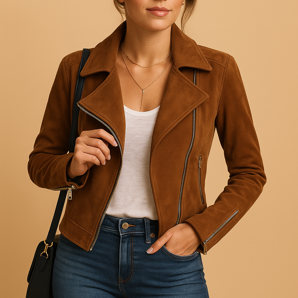 Women’s short summer jacket with breathable fabric, modern tailored fit, and versatile design. Available in Auburn, Black, Dark Grey, Grey, Green, and Khaki.