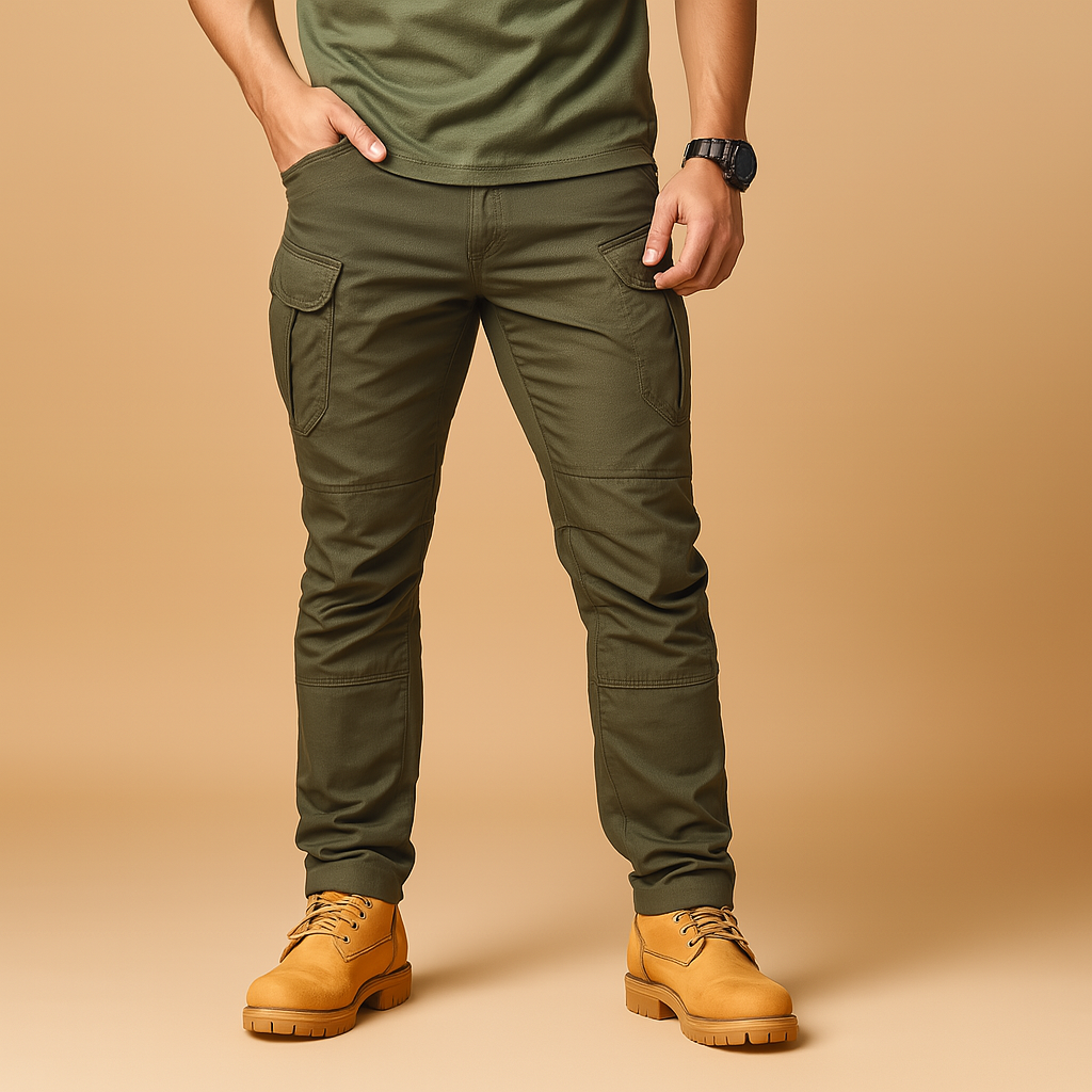 Men’s tactical cargo pants with military-inspired design, multiple pockets, and flexible fit. Ideal for outdoor, survival, travel, and everyday wear.