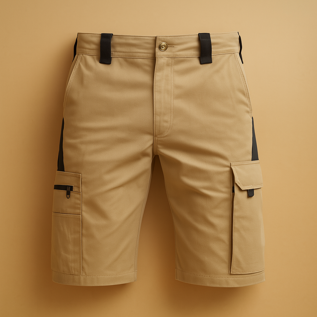 Men’s tactical outdoor shorts with multiple pockets, available in sand, army green, black, and grey. Durable, breathable, and lightweight for outdoor use.