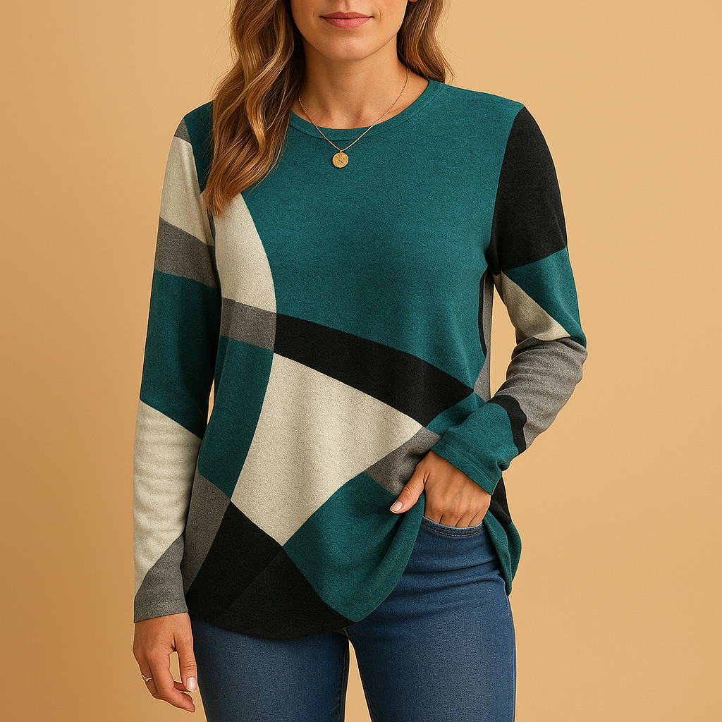 Women’s timeless knit sweater with elegant cut and relaxed fit, breathable fabric, perfect for casual and chic outfits in classic shades.