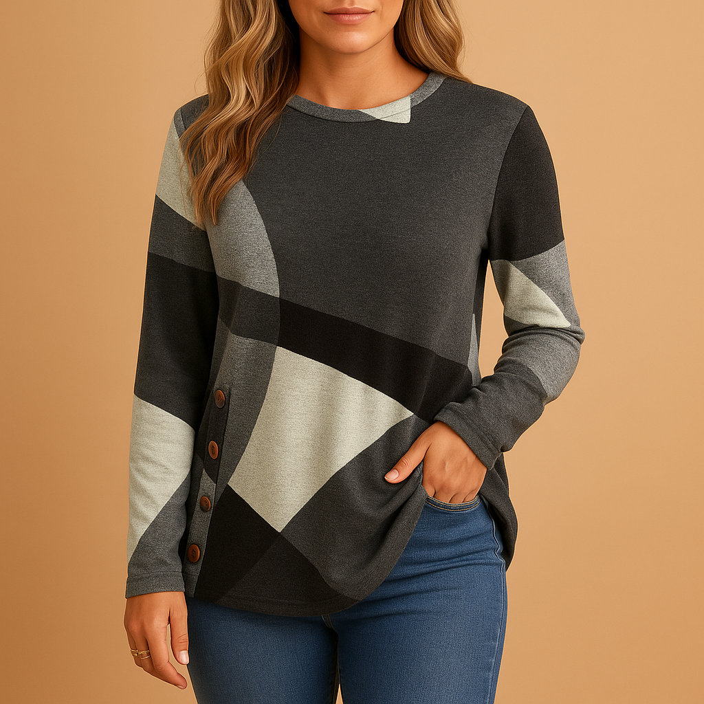 Women’s timeless knit sweater with elegant cut and relaxed fit, breathable fabric, perfect for casual and chic outfits in classic shades.