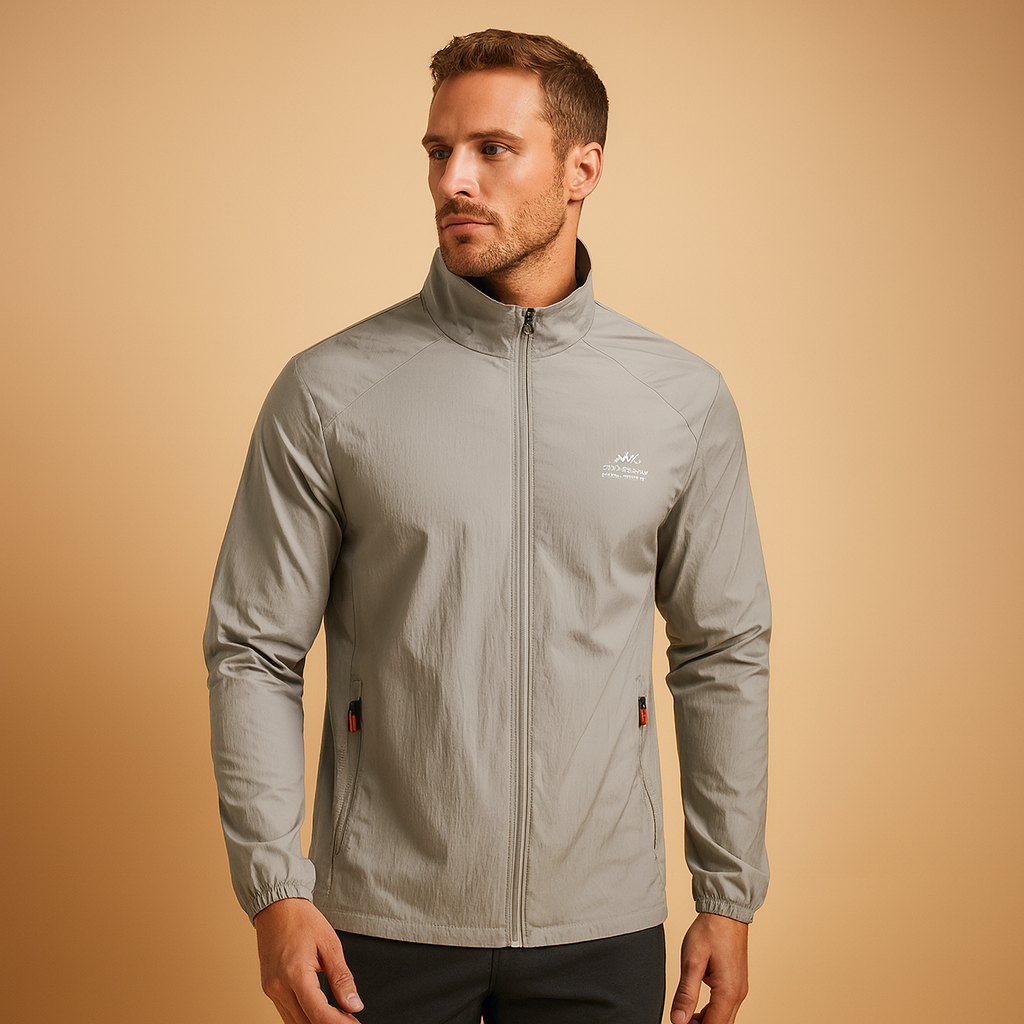 Men’s trendy quilted summer jacket with lightweight design, perfect for spring and summer casual or weekend outfits.