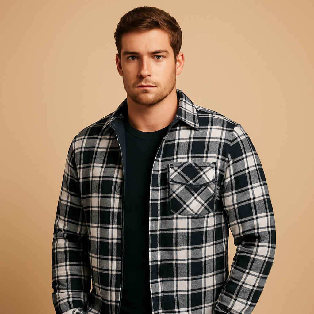 Men’s warm hooded bomber jacket with soft lining, classic design, and wind protection, perfect for cold winter days and casual wear.